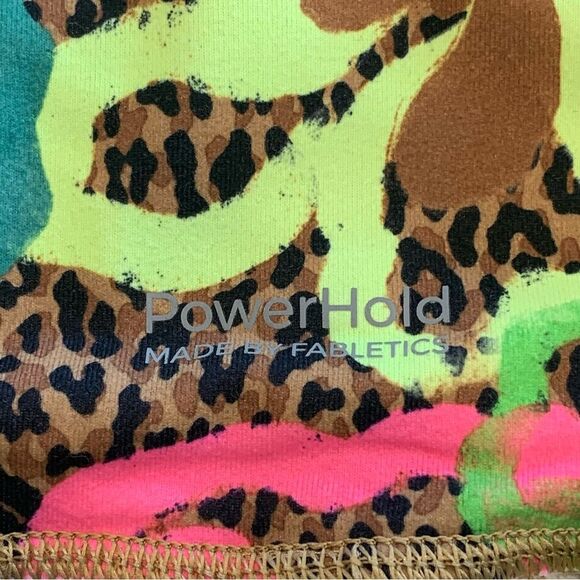 Fabletics Define PowerHold® High-Waisted 7/8 Legging and Top Tropical Oasis XXS - Picture 9 of 11
